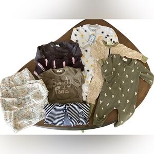 3-6 month / 6 month baby clothes - parade organics miles the label griege